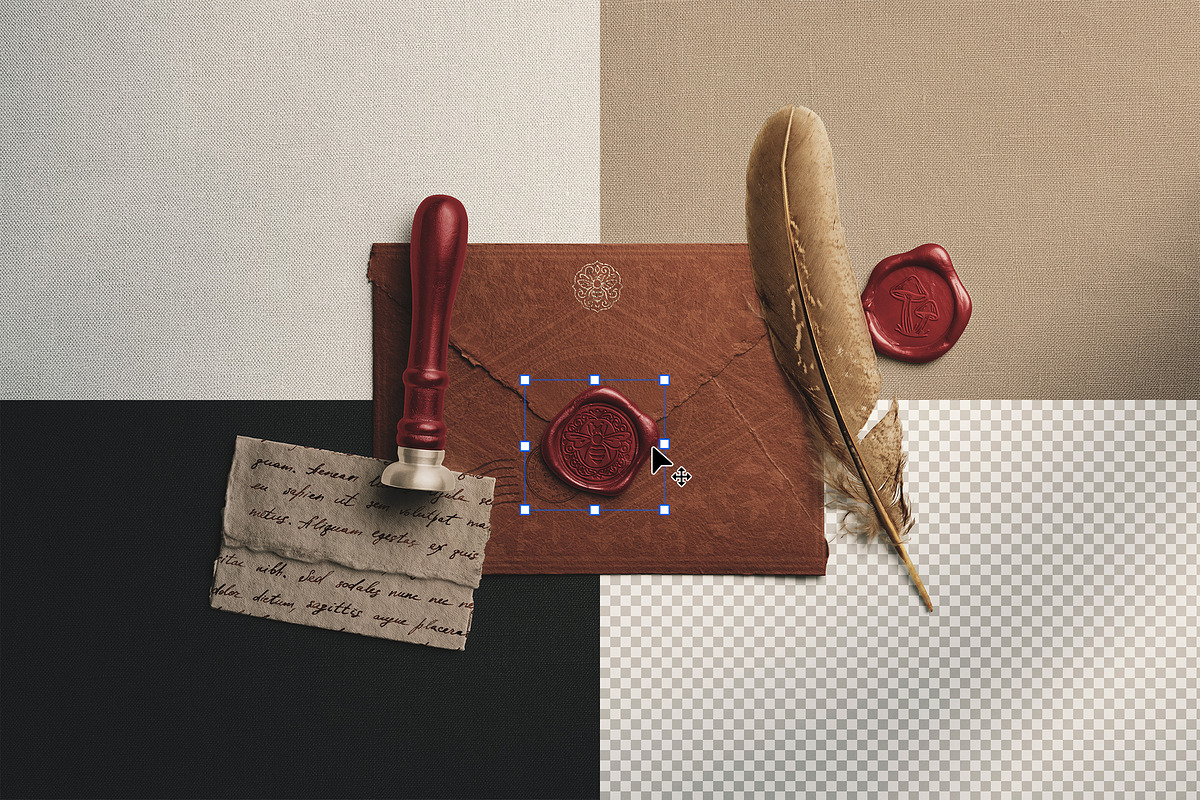 Envelope Wax Mockup Set - Styled Lay, a Product Mockup by Custom Scene (Photo 4 of 9)