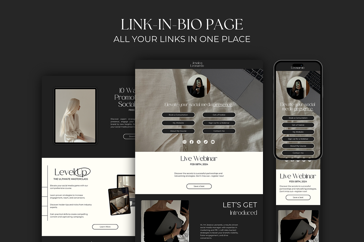 Social Media Manager Canva Website, an App Template by Meraki Templates (Photo 4 of 10)