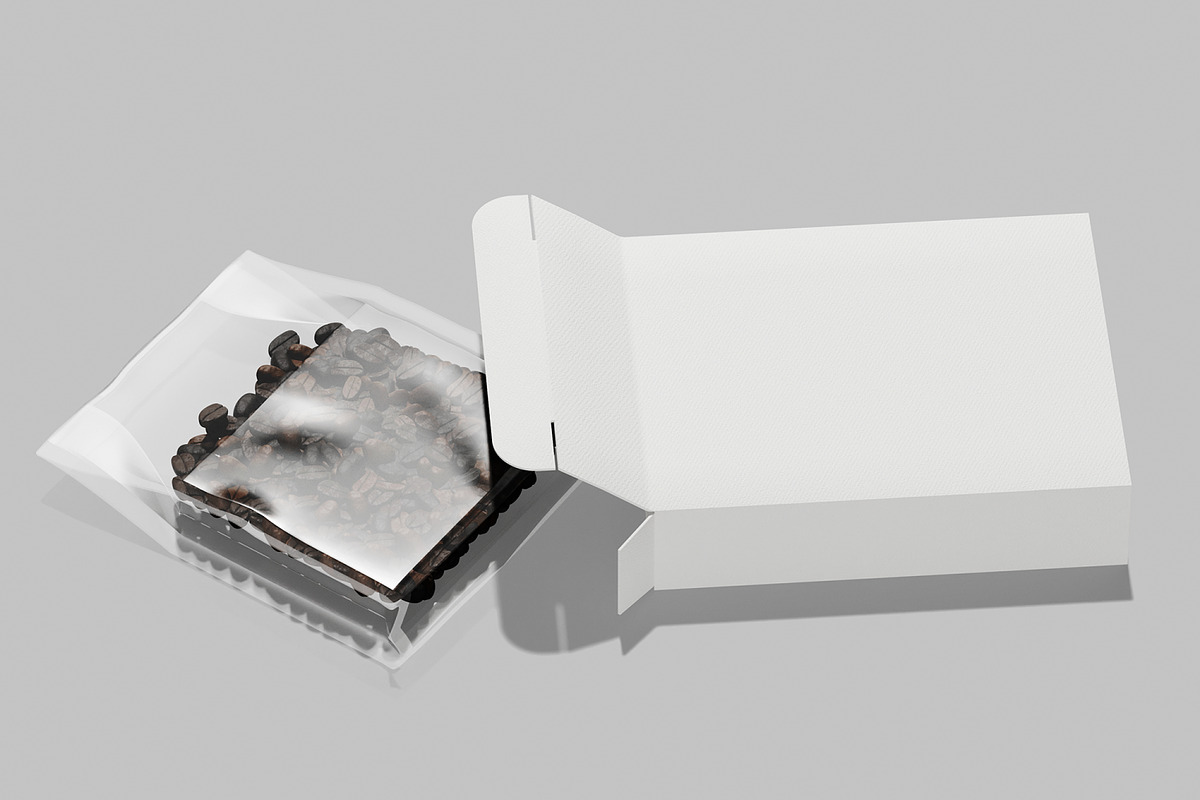 Premium Coffee Box with Pouch Mockup, a Packaging Mockup by Permadi Creative (Photo 4 of 5)