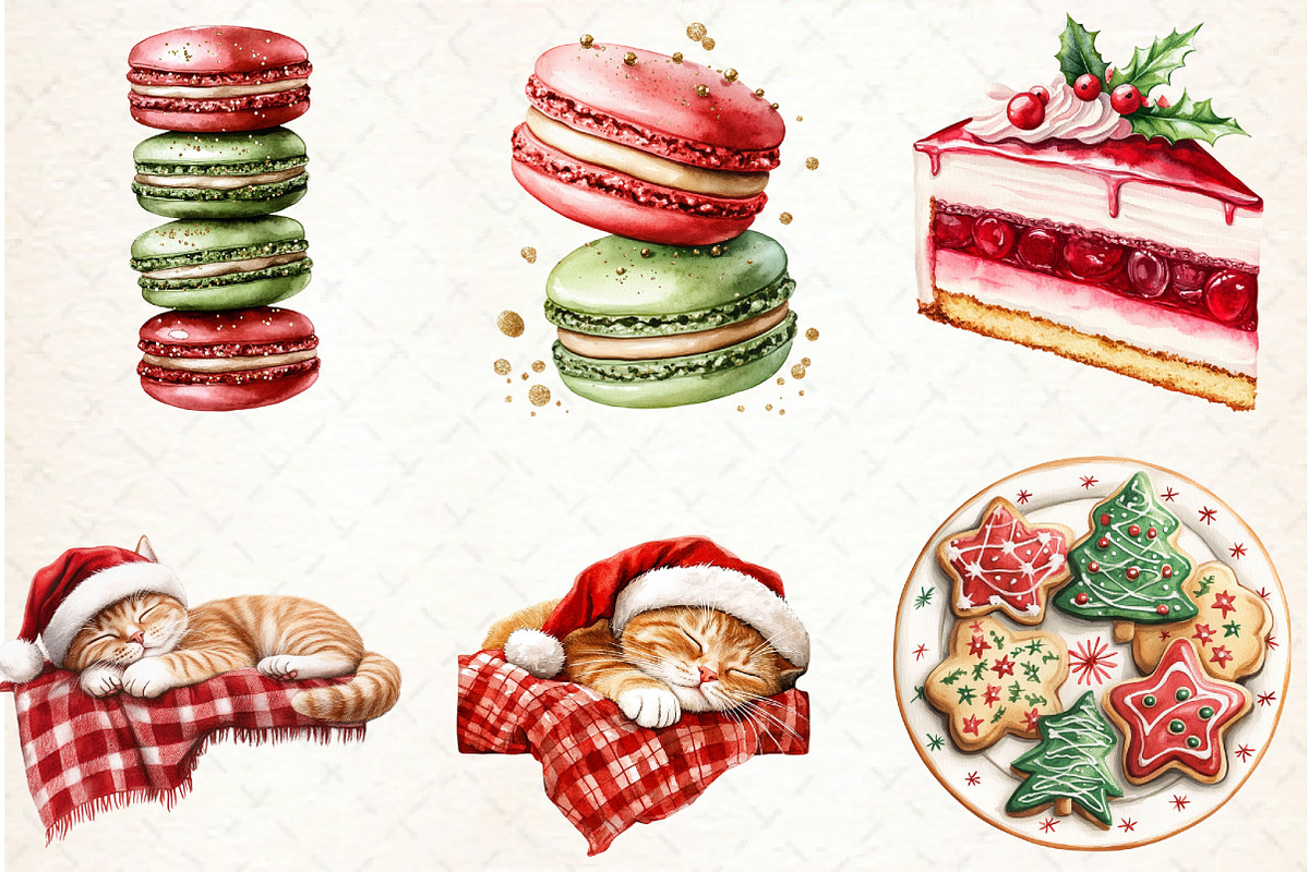 Christmas Coffee Core Clipart, an Illustration by Libby Wishes (Photo 3 of 6)