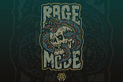 The Rage mode Skull & Rose, an Object Illustration by Krizvector Artwork Shop (Thumbnail 1 of 3)