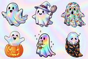 Halloween Iridescent Ghost Clipart, an Illustration by RobertsArt (Thumbnail 6 of 7)