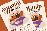 Autumn Market Flyer, a Flyer Template by Gumico Studio. (Thumbnail 4 of 4)