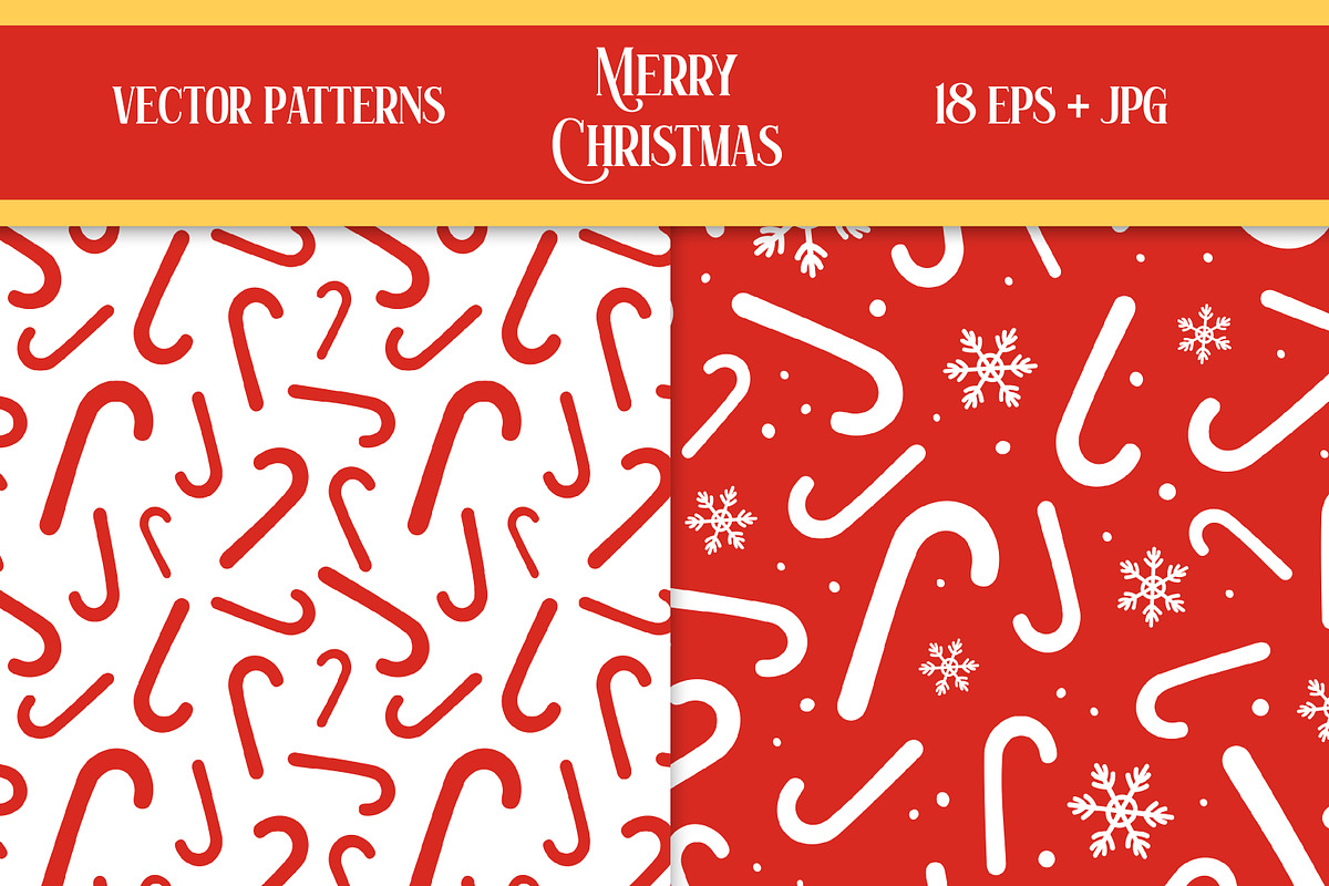 Christmas Vector Patterns Collection, a Pattern Graphic by AnnaViolet_store (Photo 5 of 10)