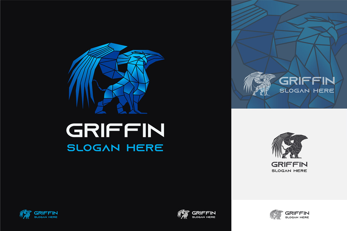 Griffin Illustration Logo, a Branding & Logo Template by agora