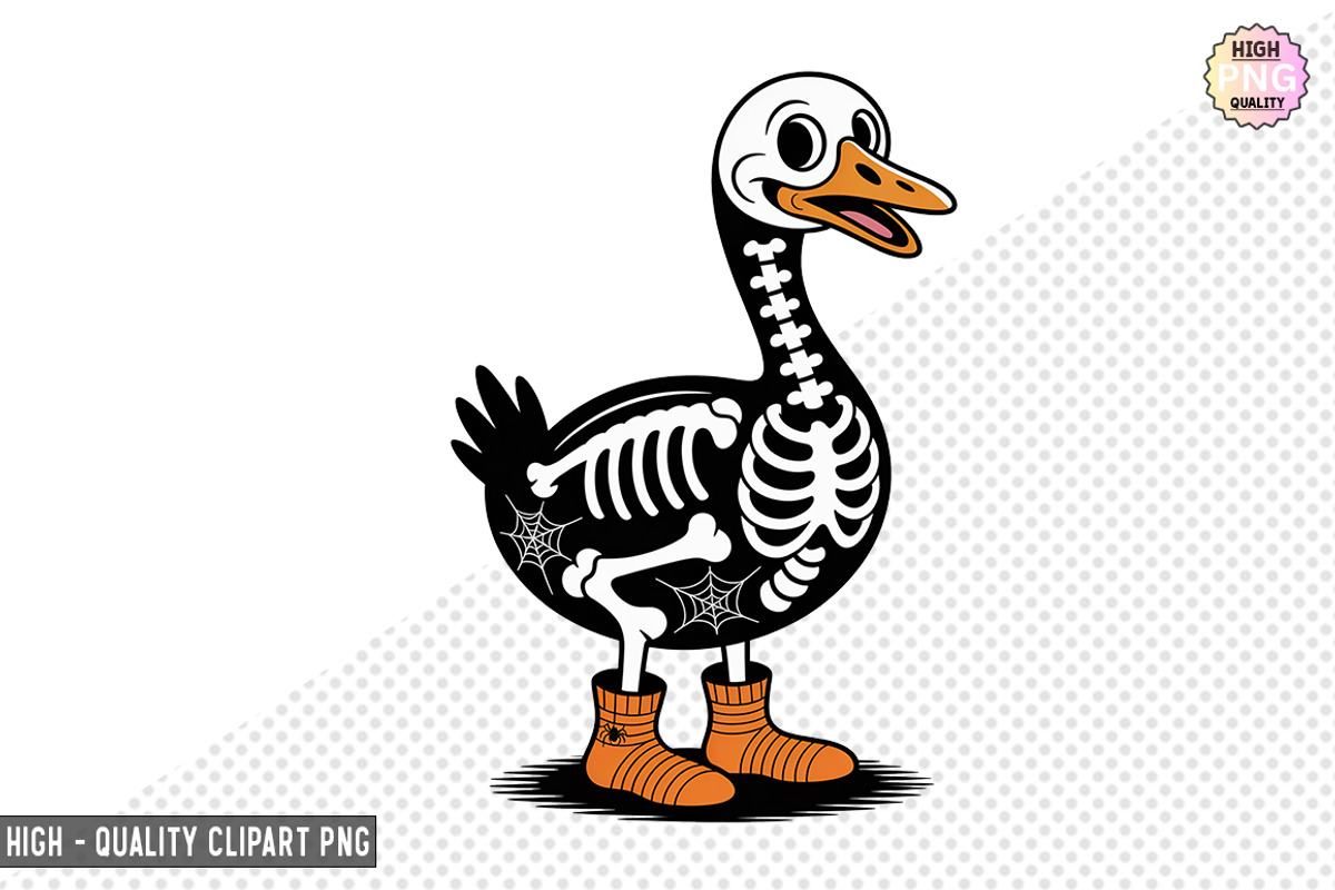 Spooky goose skeleton Bundle, a Graphic by crative8112 (Photo 10 of 11)