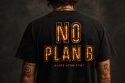 Rusty Neon Font, a Sans Serif Font by Handmadefont (Thumbnail 13 of 19)