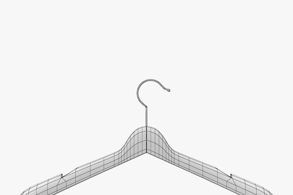 Wooden Clothes Hanger, an Object 3D Model by 3D_PikNik (Photo 15 of 19)