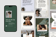 Verano Social Media Templates, a Social Media Template by Big Cat Creative (Thumbnail 1 of 6)