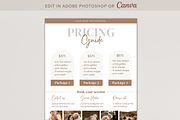 Canva Photography Pricing Guide, a Flyer Template by Sweet Little Muse (Thumbnail 2 of 4)