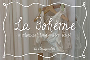 La Bohème whimsical handmade script, a Script Font by alenaganzhela (Thumbnail 1 of 12)