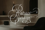 Patrice Seraya - Calligraphy Font, a Script Font by Flawless And Co (Thumbnail 1 of 10)