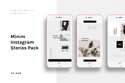 MINIM Instagram Stories Pack, a Social Media Template by Visula Co (Thumbnail 1 of 8)