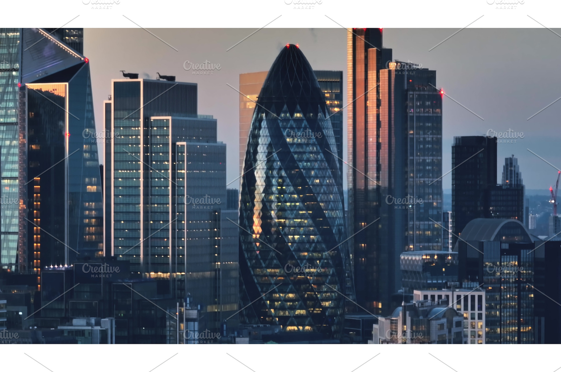 London skyline featuring 30 St Mary, an Architecture Photo by Goinyk