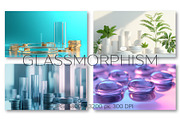 Glassmorphism style. Wall Art., a Background Graphic by KENO Mascots (Thumbnail 3 of 5)