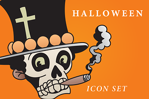 Halloween Illustrations Set