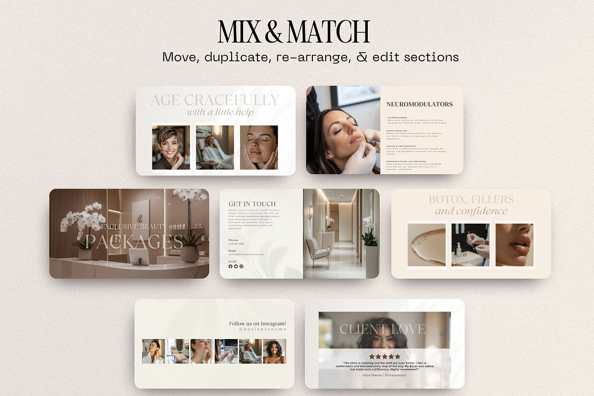 Luxury Medspa Website Template for Aesthetic Services preview 4