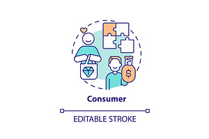 Consumer concept icon, an Icon by IMG Visuals