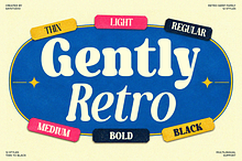 Gently Retro - Family Retro Serif