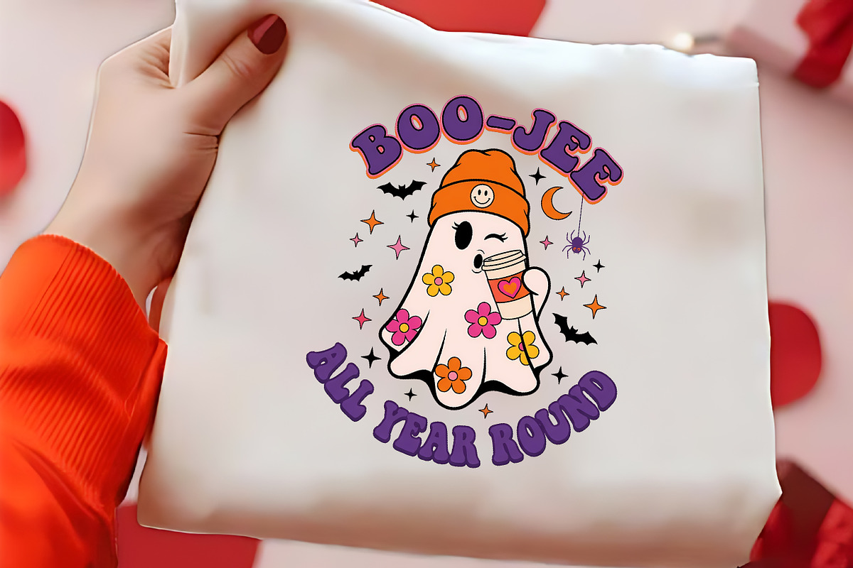 Boo Jee All Year Round Ghost PNG, a Seasonal Illustration by CrexoraLab (Photo 2 of 4)