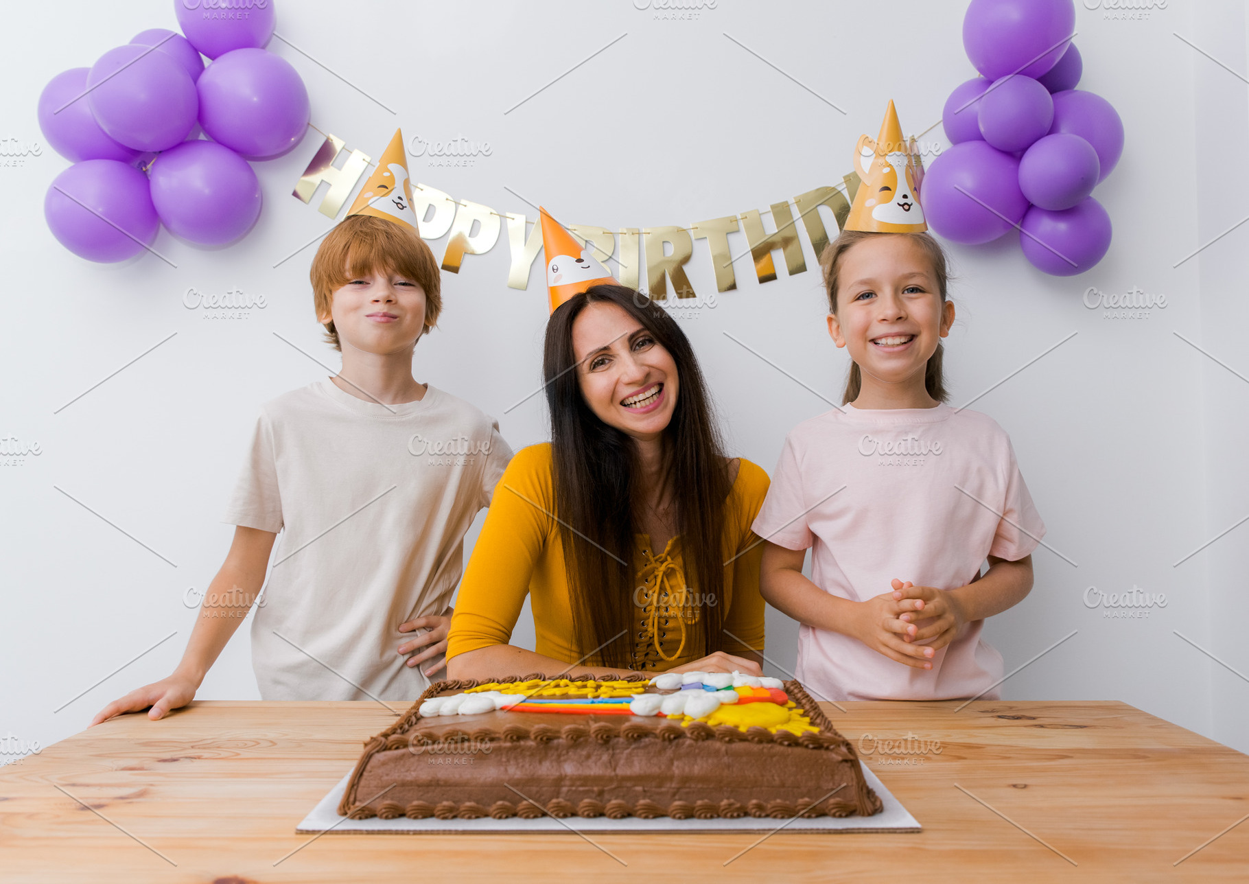 Happy family celebrating birthday, a Person Photo by Kolomiyets Viktoriya