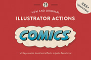 Vintage Comic Press - AI Actions, a Brushes & More by Greta Ivy (Thumbnail 1 of 5)