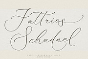 Fattrios Schudnel Chic Calligraphy, a Script Font by Storytype Studio (Thumbnail 1 of 13)