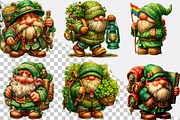 St. Patrick's Day Gnomes Clipart Bu, an Illustration by SVGArt (Thumbnail 2 of 7)
