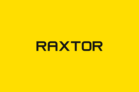 RAXTOR - Display / Headline Typeface preview 8