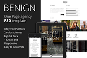 Benign - Agency PSD template, a Landing Page Template by Ilya Pavlov (Thumbnail 1 of 5)