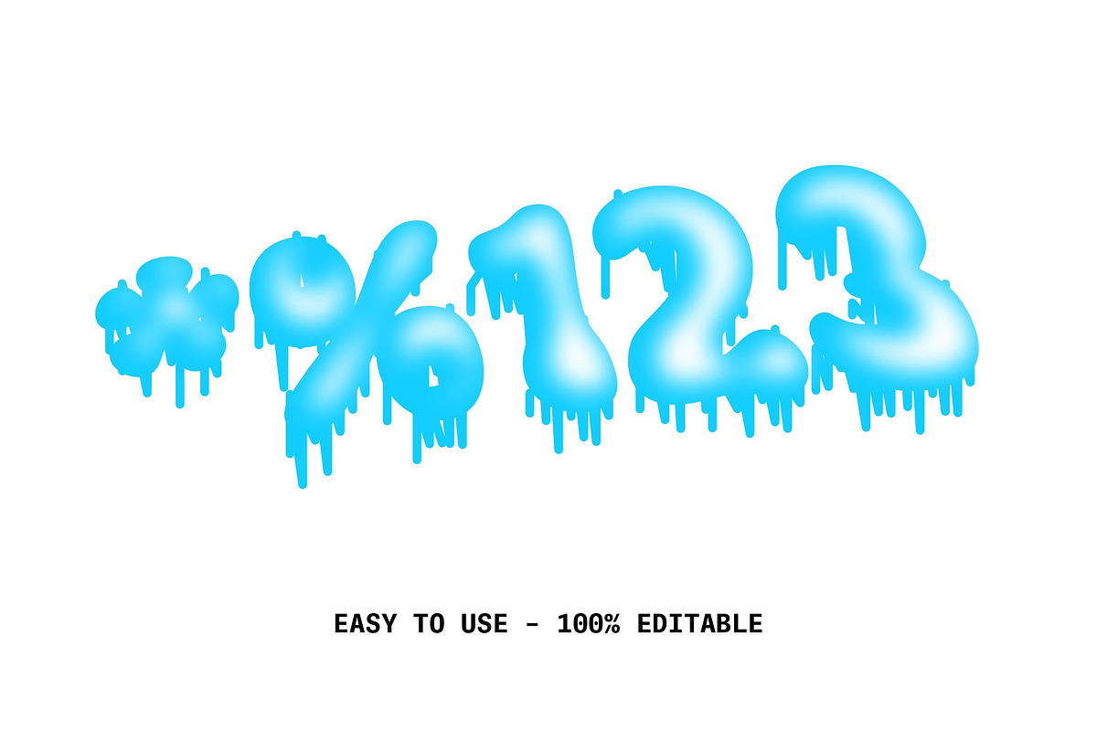 Drippy Rounded Text Effect preview 2