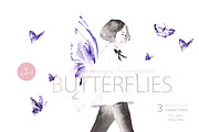 Butterflies, a Person Illustration by Knysh Ksenya (Thumbnail 1 of 9)