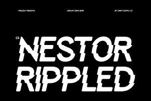CS Nestor Rippled, a Sans Serif Font by Craft Supply Co.