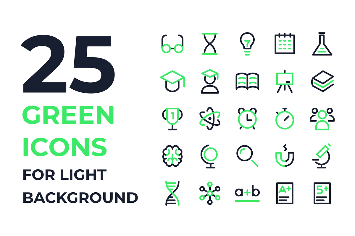 School and Scientific Icons, an Outline Icon by Ruslan Babkin (Photo 5 of 11)