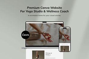 Yoga Studio & Wellness Coach Website, a Landing Page Template by batang