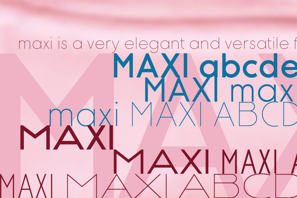 Maxi fonts preview 8