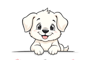 Adorable Puppy Clipart, an Object Illustration by CarWrap design (Thumbnail 1 of 4)