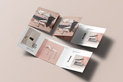 Tri-Fold Square Brochure Mock-up, an Advertising Mockup by Yogurt86 (Thumbnail 12 of 16)
