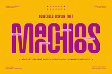 Manchinos - Condensed Rounded Font