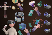 Metaverse 3D Illustrations, a Characters & Person 3D Model by Dope Design (Thumbnail 5 of 7)