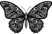 Butterfly Silhouette Bundle, a Decorative Illustration by Designer_Momina (Thumbnail 16 of 20)
