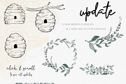BEES & BOTANICALS | Modern Graphics, a Texture Illustration by Wooly Pronto (Thumbnail 6 of 8)