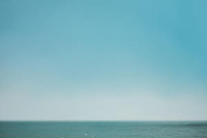 Sand Beach and Hard Wave on Summer Sunny Day. Blue Ocean and Sky, a Photo by salmon.black