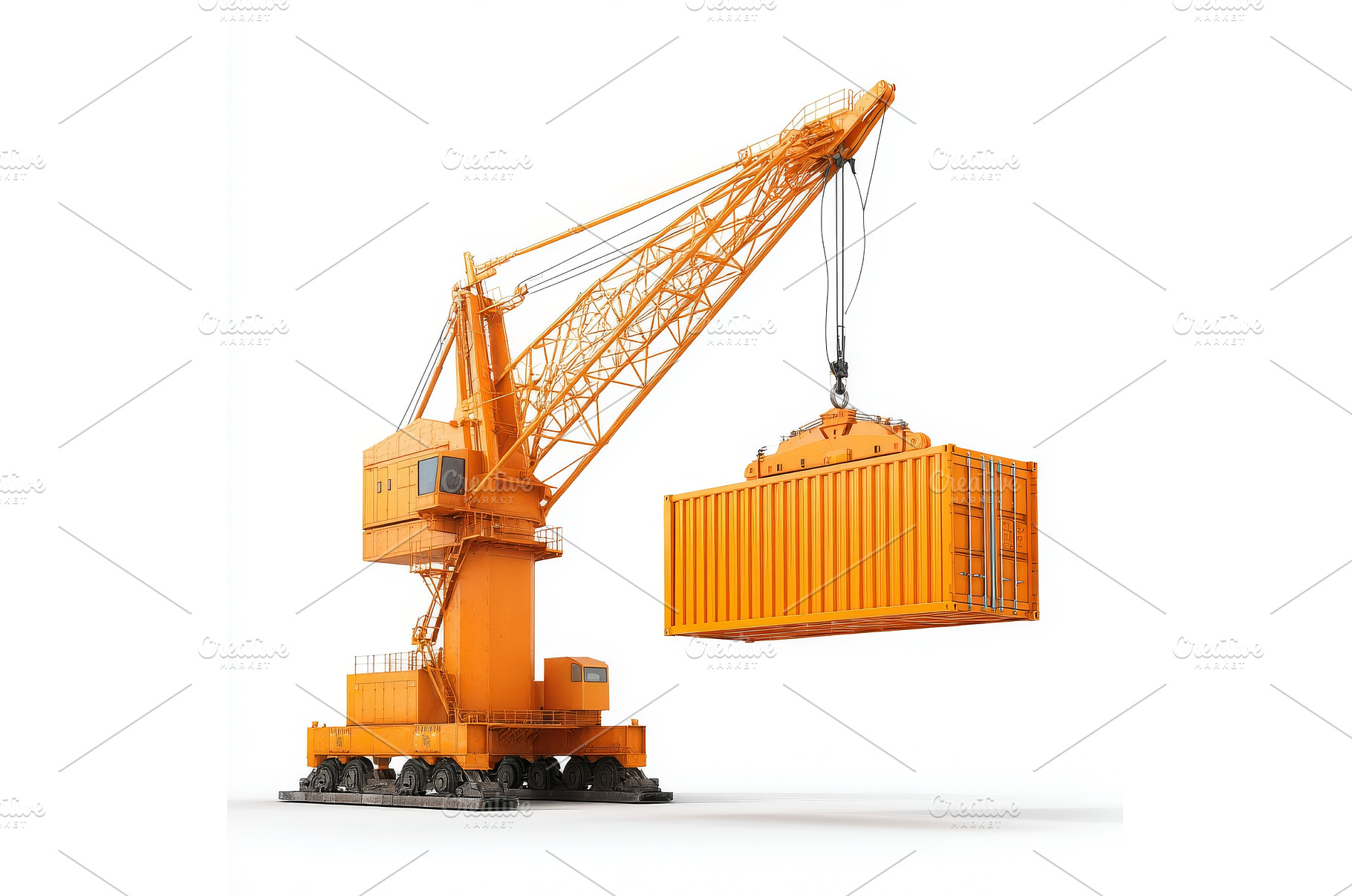 Isolated shipping containers on, a Transportation Photo by ZinetroN