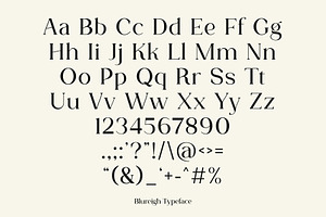 Blureigh Typeface - Hitype