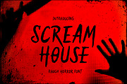 Scream House - Rough Horror Font, a Handwritten Font by Bale Type (Thumbnail 1 of 9)