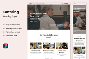 Catering - Landing Page, a Landing Page Template by RPWDS
