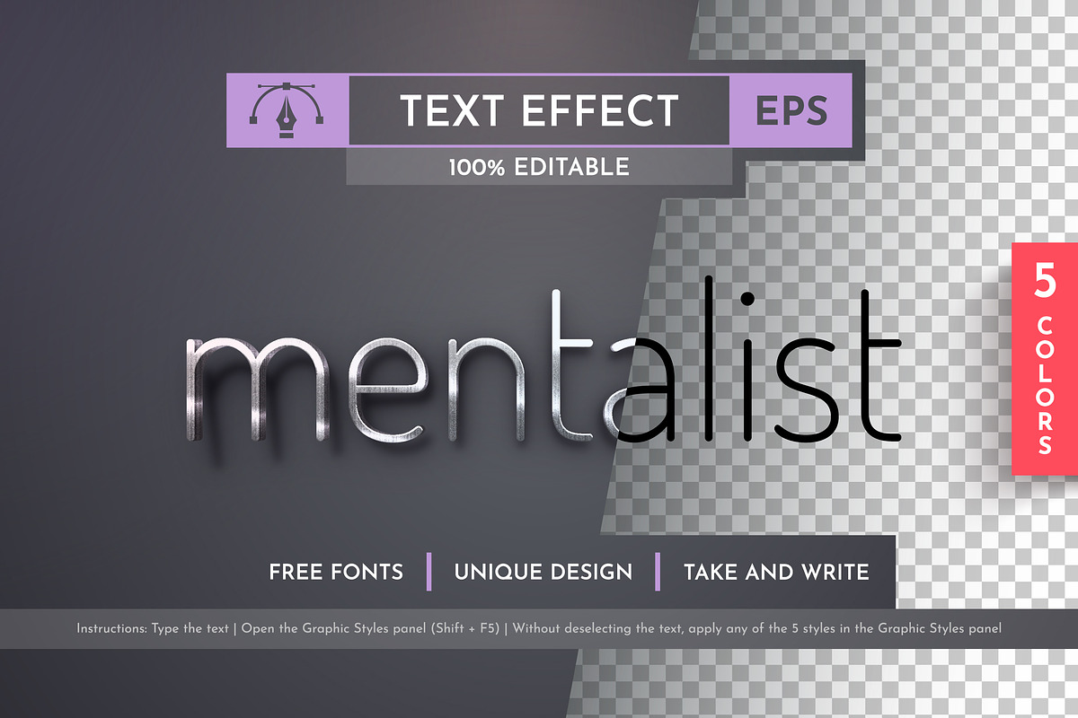 Metal Editable Text Effects, a Layer Style Add-On by rwgusev (Photo 1 of 7)