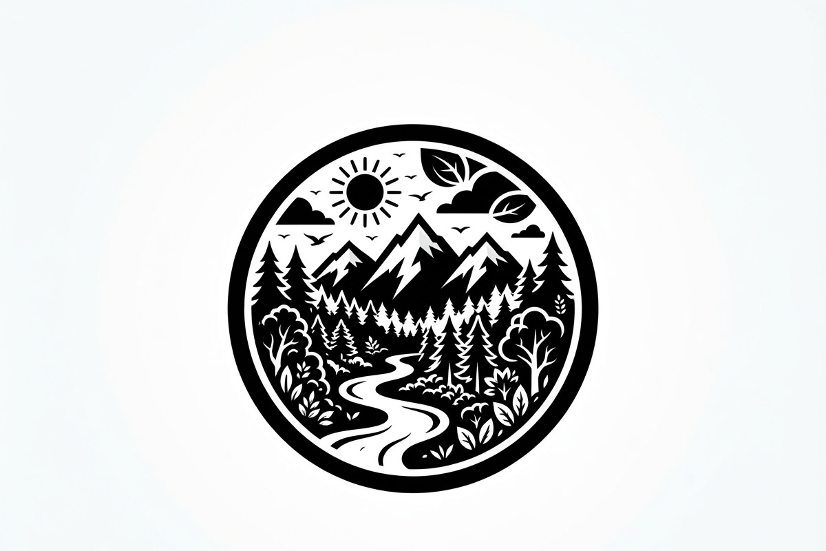 60 Eco Globe Landscape Silhouette, a Technology Illustration by Amazin_art (Photo 24 of 29)