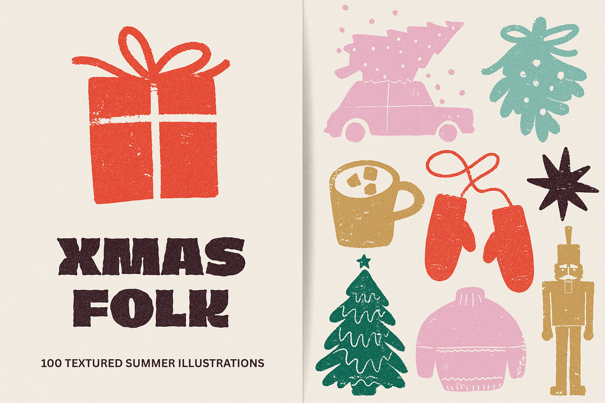 Christmas Series BUNDLE: All 5 in 1, a Seasonal Illustration by Veyla (Photo 22 of 72)